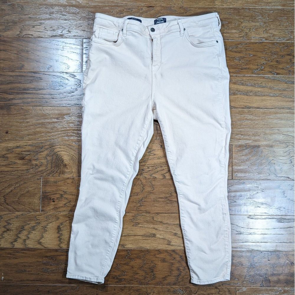 NYDJ For Chico's Skinny Ankle Jeans Size 18 Paris Pink Lift Tuck 36x26 Stretch‎